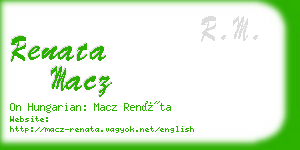 renata macz business card